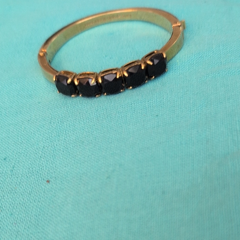 Kate Spade Elegant Gold and Black Stone Women's Bracelet